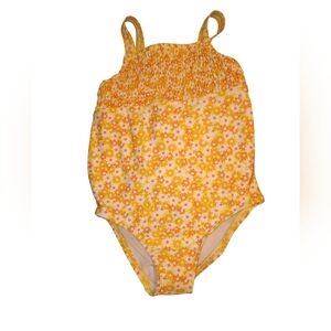 Carter's Yellow Floral Kids Swimsuit Size 3T